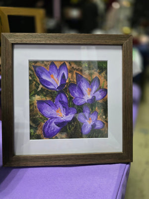 Crocuses Framed Print - S.Ditto Art
