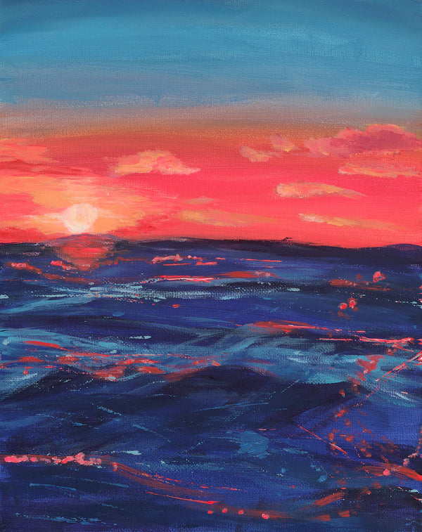 Sunset - Glistening Waves