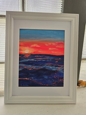 Sunset - Glistening Waves - S.Ditto Art